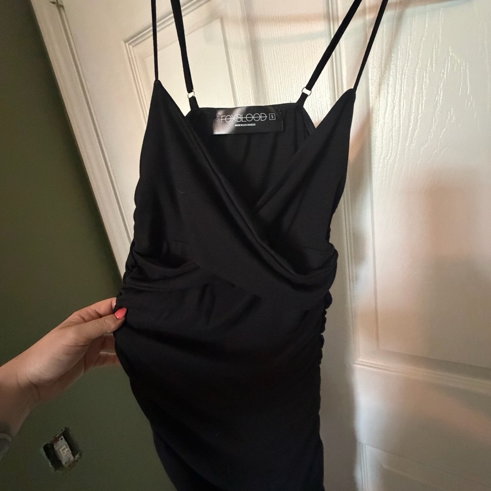 Gia ruched jersey body con dress S - Picture 2 of 3